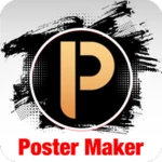 online poster maker & designer android application logo